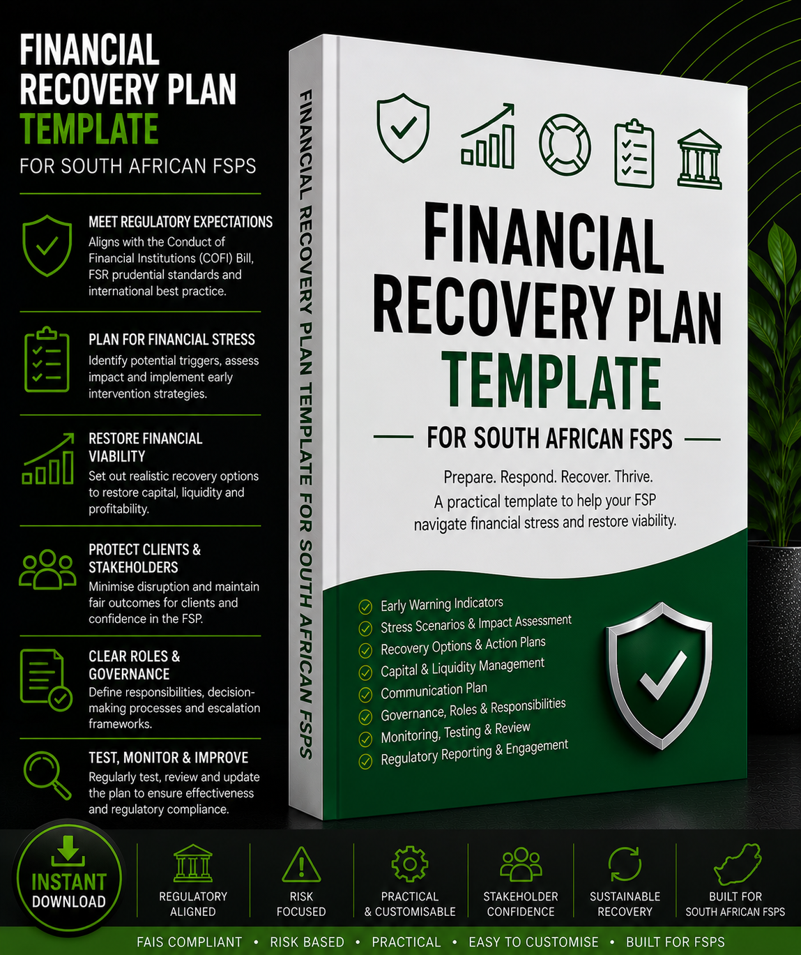 Financial Recovery Plan Template for South African FSPs