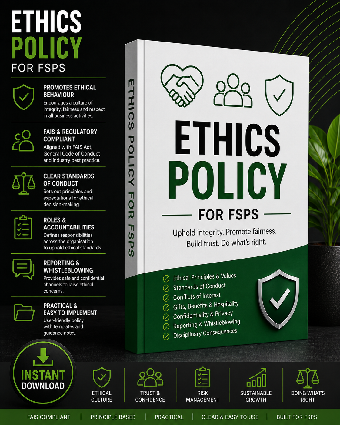 Ethics Policy Pack for FAIS FSPs