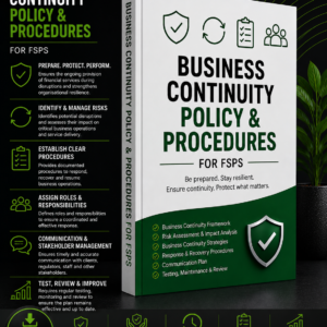 Business Continuity Policy and Procedures for FSPs
