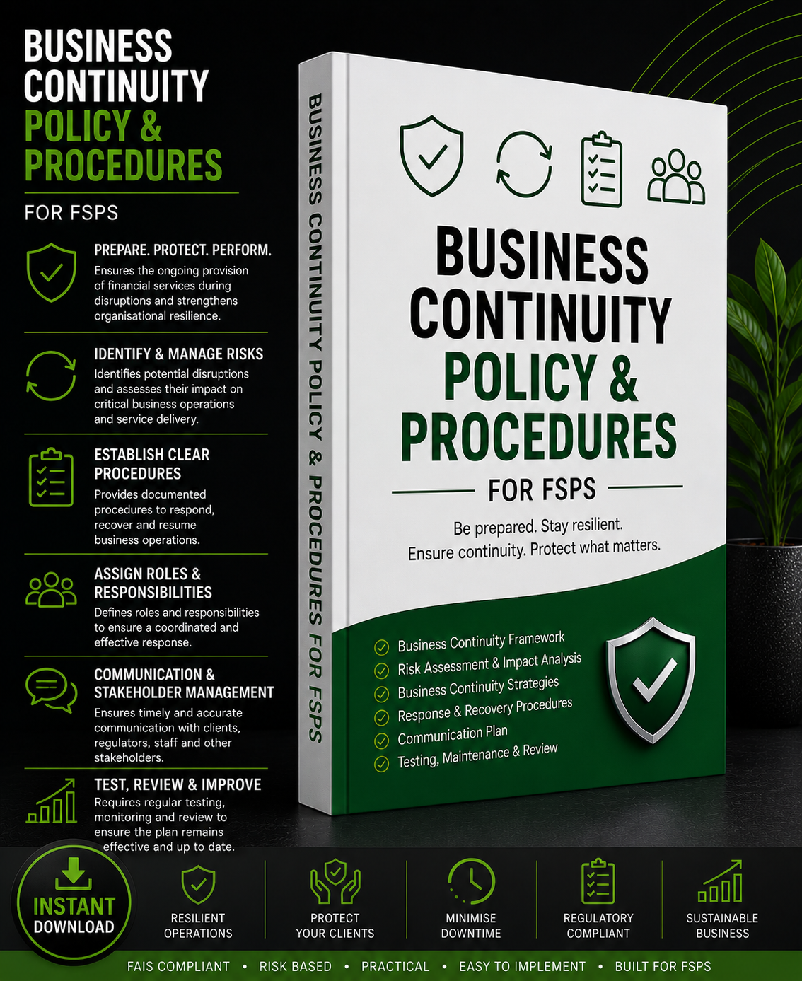Business Continuity Policy and Procedures for FSPs
