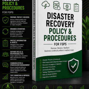 Disaster Recovery Policy and Procedure Pack for FSPs.