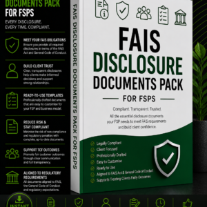 FAIS Disclosure Documents Pack for FSPs.