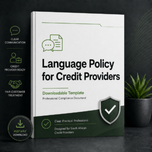 NCR Language Policy Template for SA Credit Providers