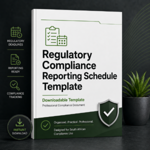 Regulatory Compliance Reporting Schedule Template