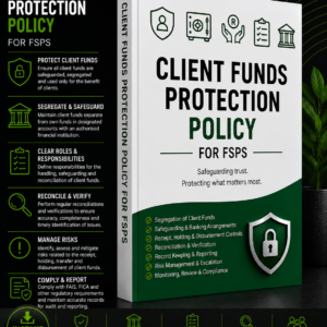 Client Funds Custody and Protection Policy Pack for FSPs