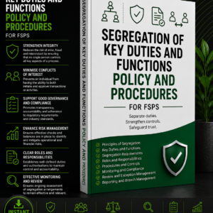 Segregation of Duties Policy and Procedures Template for FSPs