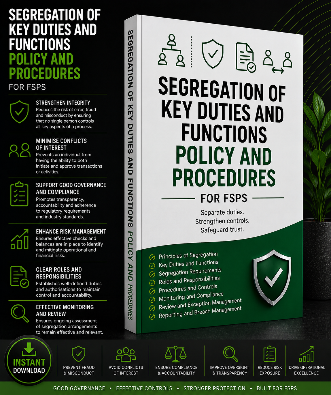 Segregation of Duties Policy and Procedures Template for FSPs