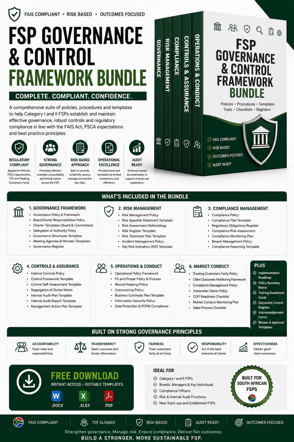 FSP Governance and Control Framework Bundle