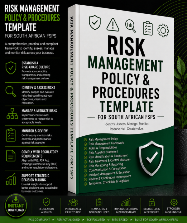 Risk Management Policy Template for South African FSPs