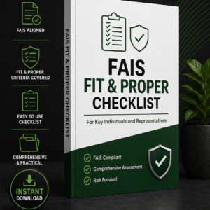 FAIS Fit and Proper Checklist Free PDF Download for FSPs