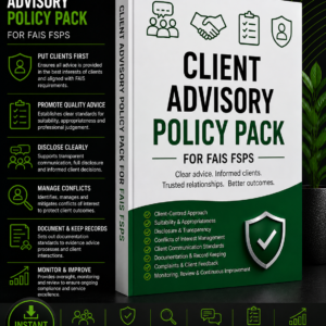Client Advisory Policy Pack for FSPs
