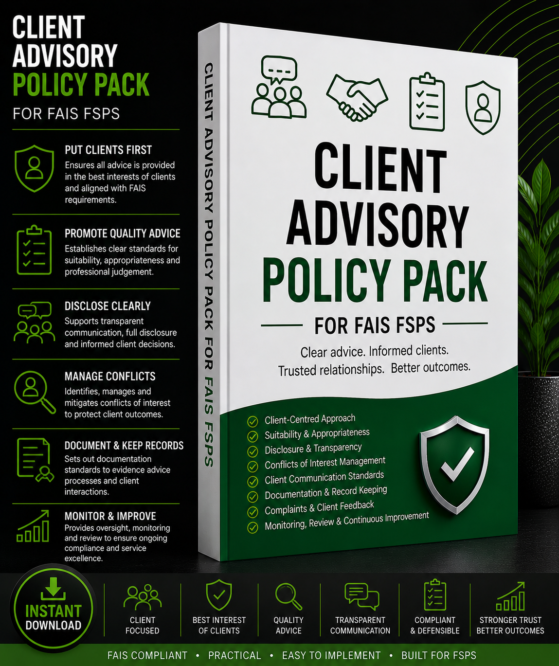 Client Advisory Policy Pack for FSPs
